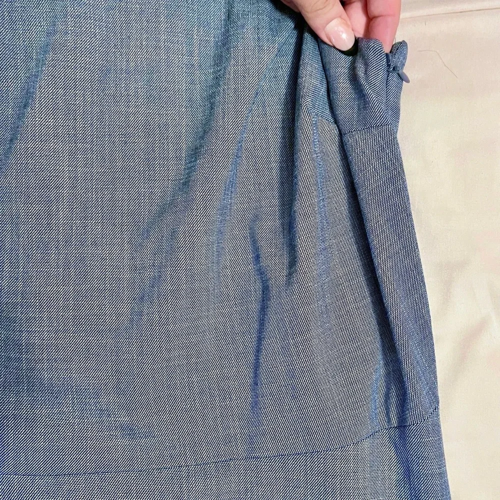 Banana Republic Chambray Off The Shoulder A Line Dress Womens size 12 - Picture 5 of 11